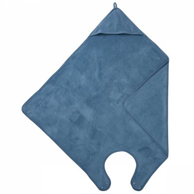 Cape de bain tablier en bambou - pierre bleue