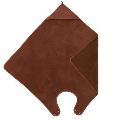 Cape de bain tablier en bambou - toffee