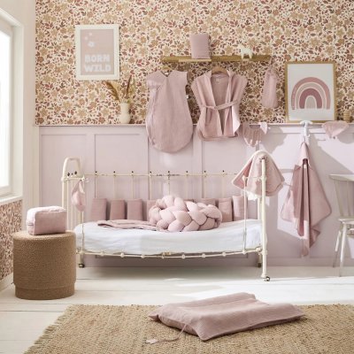 Cape de bain + gant - bambou & gaze pétale - mix & match