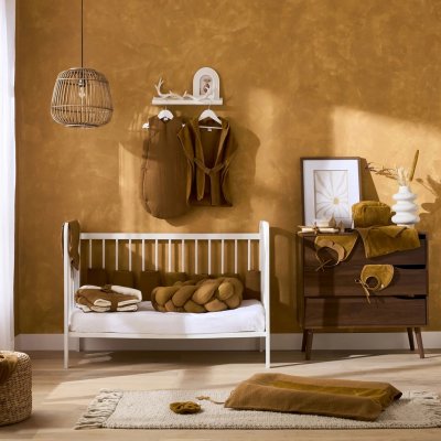 Cape de bain bébé avec gant de toilette havane