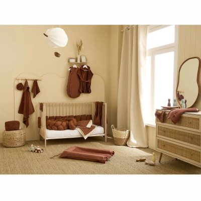 Cape de bain bébé avec gant de toilette toffee