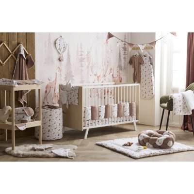 Cape de bain bambou avec gant - cosy forest