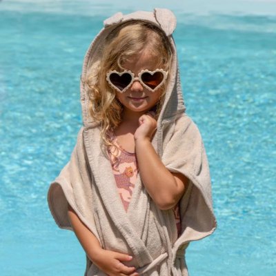 Peignoir éponge 0-2 ans biscuit