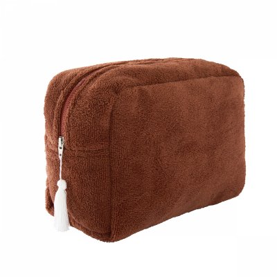 Trousse de toilette en bambou imperméable toffee