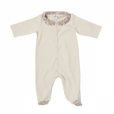 Pyjama hiver en maille bouclette liberty - afternoon tea - 6 mois