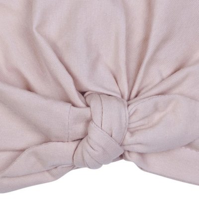 Bonnet naissance forme turban - nude