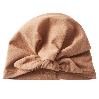 Bonnet naissance forme turban - cassonade