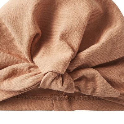 Bonnet naissance forme turban - cassonade