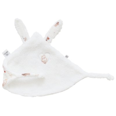 Doudou lapin petit coeur fausse fourrure angora cosy forest