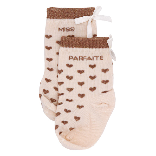Chaussettes bébé coeurs miss parfaite 6 à 18 mois Bb&co