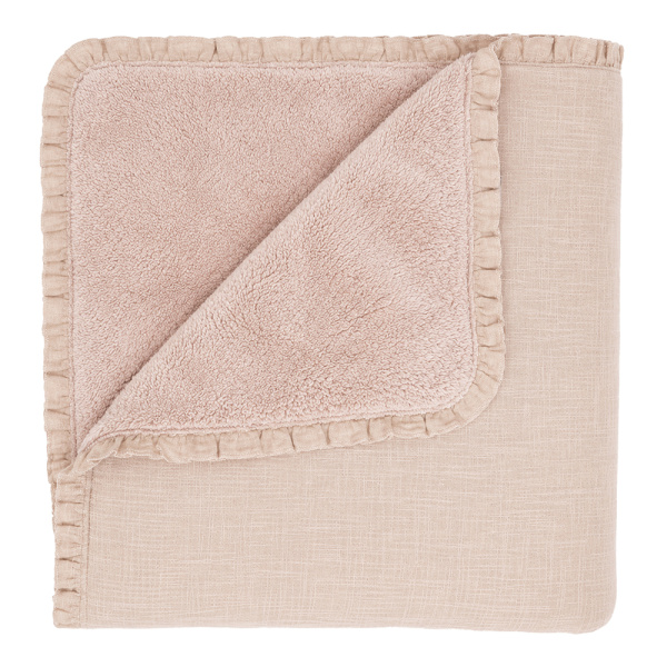 Couverture bébé luxe brume de lin 100 x 140 cm Bb&co