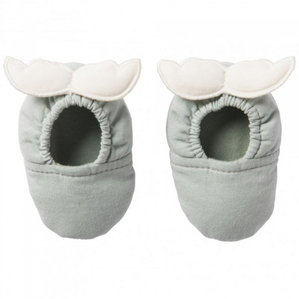 Chaussons ailes d'ange 0-6 mois vert de gris Bb&co