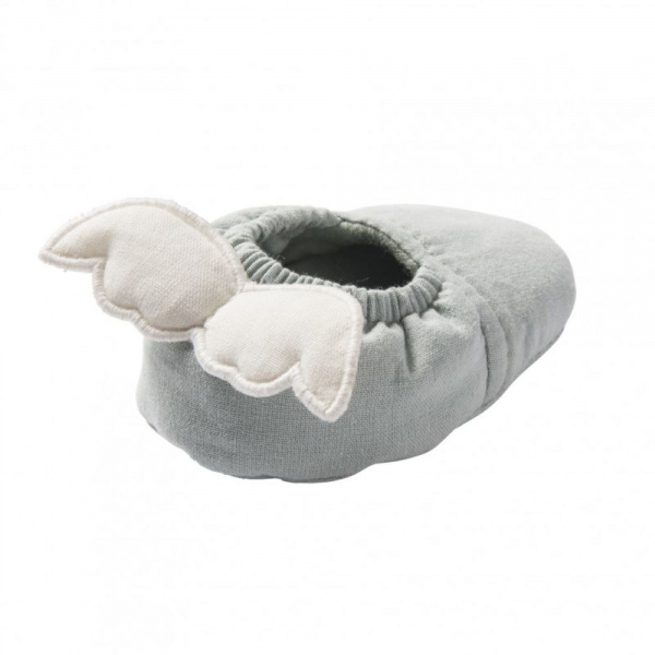 Chaussons ailes d'ange 0-6 mois vert de gris Bb&co