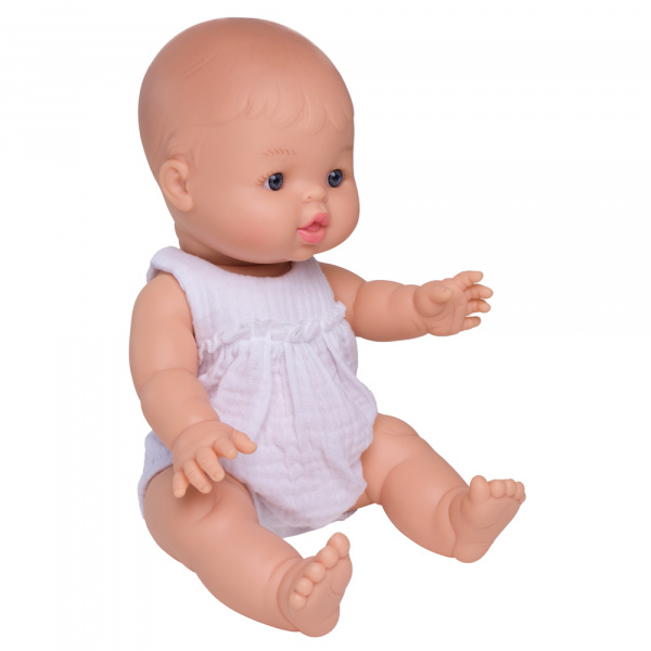 Barboteuse froufrou blanc pour poupée 34 à 37 cm Bb&co