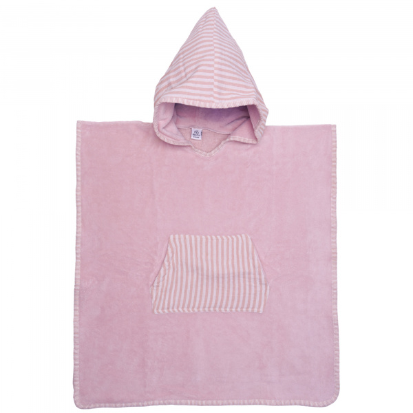 Poncho de bain à capuche bambou et gaze de coton Bb&co