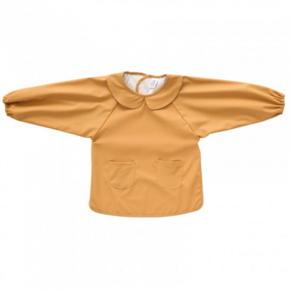 Bavoir tablier col claudine imperméable - froufrou léopard 6/24 mois Bb&co