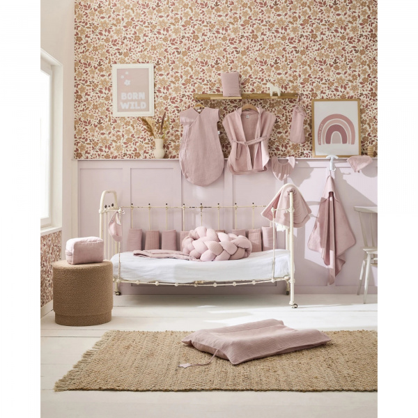 Couverture polaire doublée biscuit Bb&co