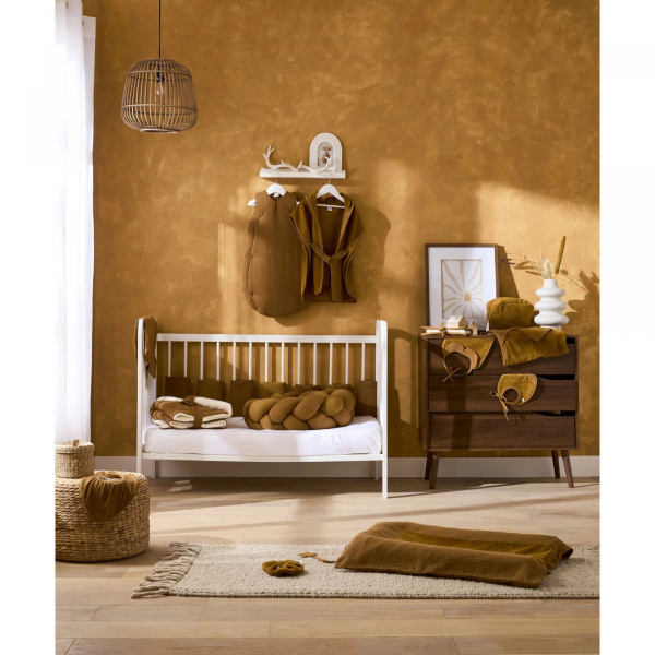 Couverture polaire doublée havane Bb&co