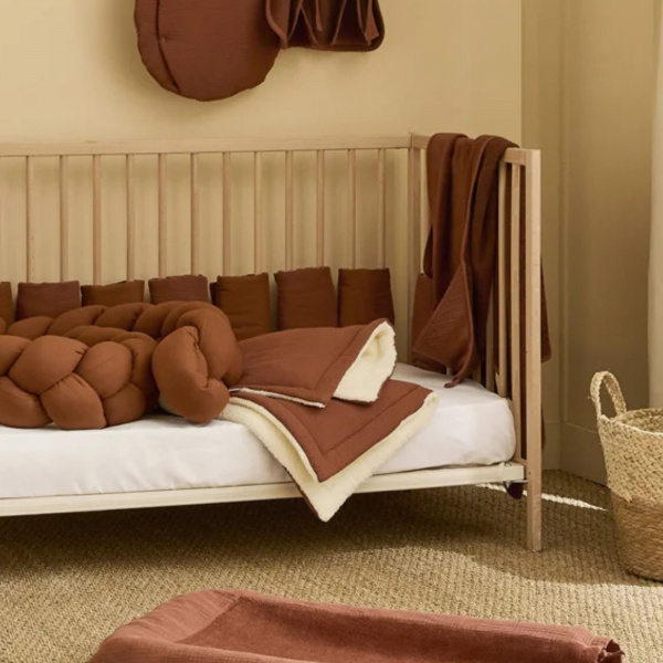 Couverture polaire doublée toffee Bb&co