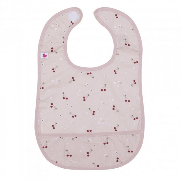 Bavoir coton liberty cerises Bb&co
