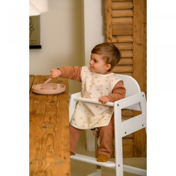 Bavoir imperméable carreaux bleus 6-24 mois Bb&co