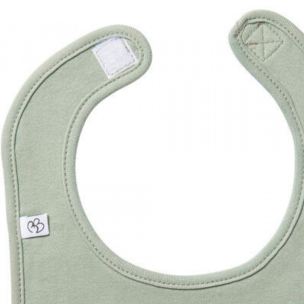 Bavoir bébé - vert de gris Bb&co