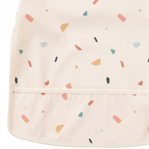 Bavoir intégral en tissu imperméable souple terrazzo (6-24m) Bb&co