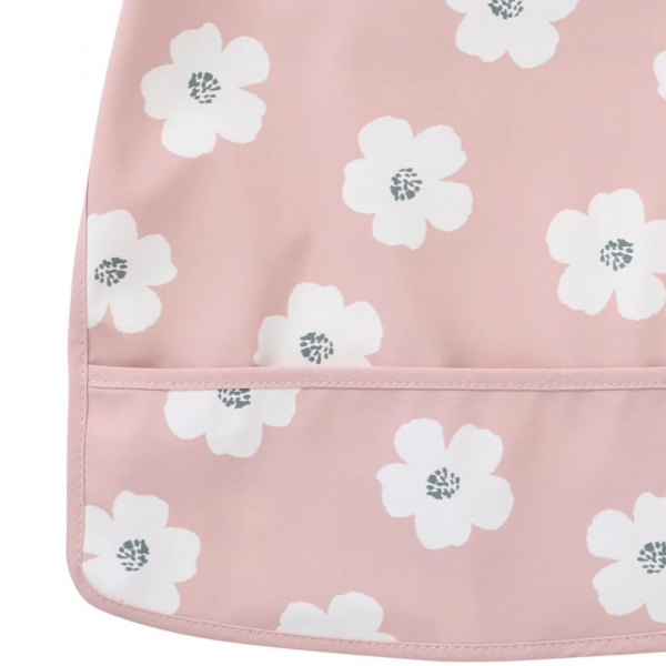 Bavoir imperméable carreaux bleus 6-24 mois Bb&co