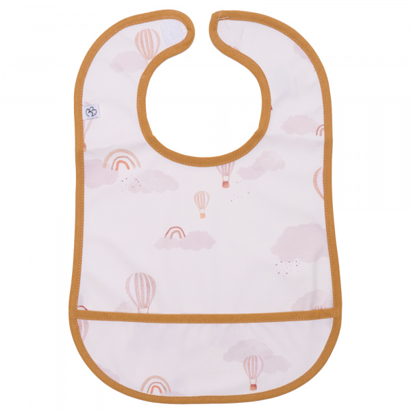 Bavoir en tissu imperméable souple montgolfières Bb&co