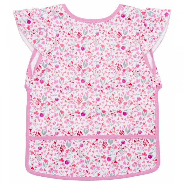 Bavoir imperméable liberty framboise 6-24 mois Bb&co