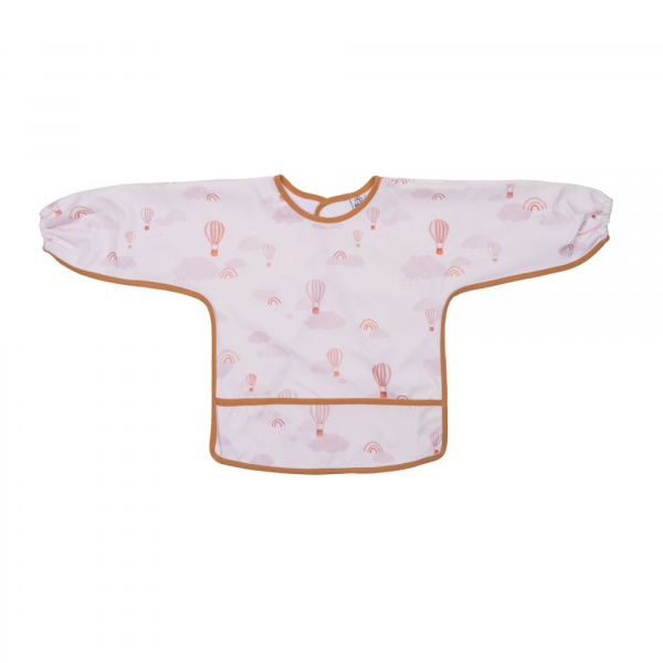 Bavoir tablier col claudine imperméable - montgolfières 6/24 mois Bb&co