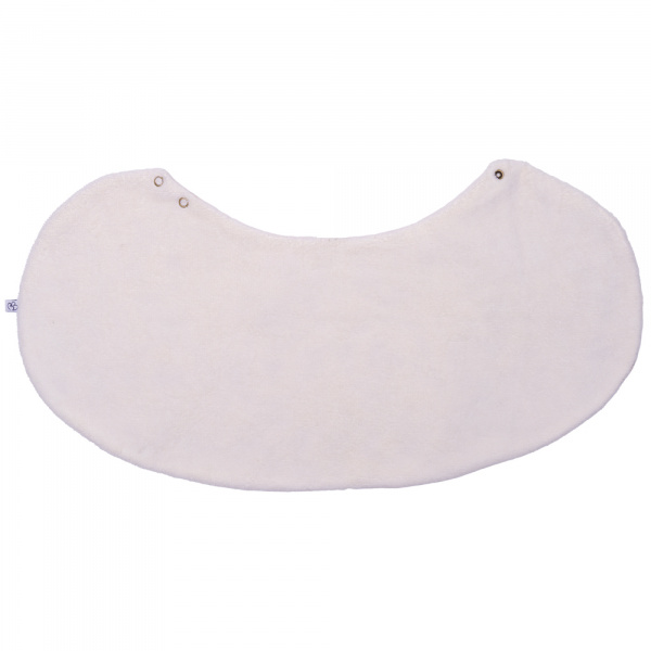 Bavoir 2 en 1 bi-matière (poncho/ épaule) jardin enchanté/ ivoire Bb&co