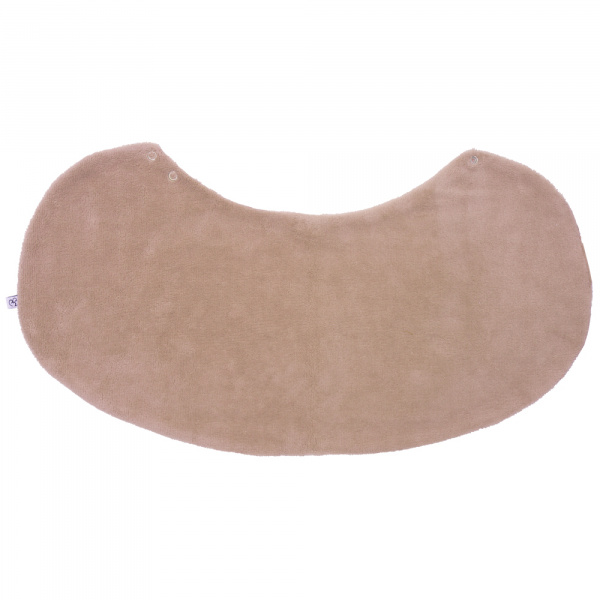 Bavoir 2 en 1 bi-matière (poncho/ épaule) clairière/ mocha Bb&co