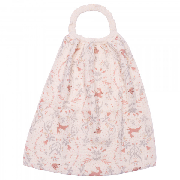 Serviette élastiquée gaze jardin enchanté Bb&co