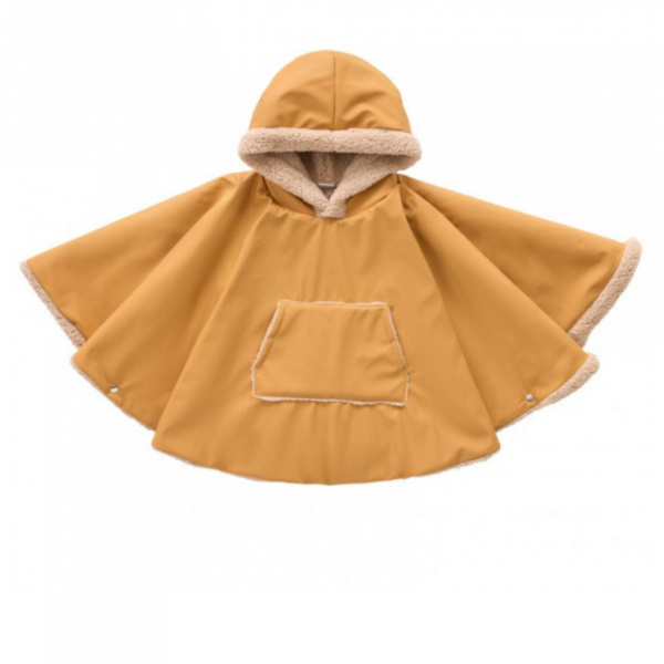 Poncho imperméable avec sherpa 12/24mois vert sauge Bb&co