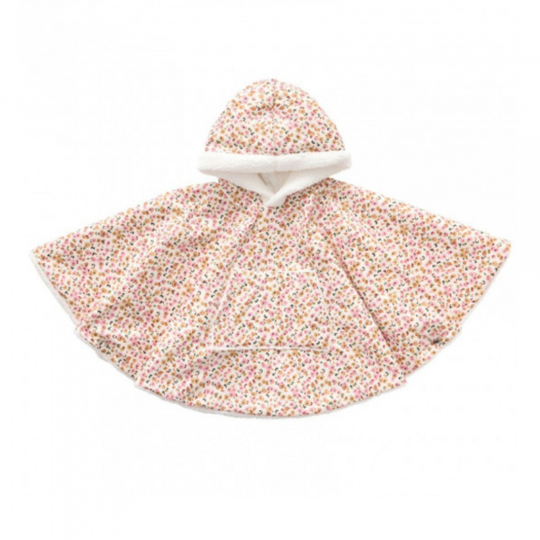 Poncho imperméable avec sherpa 12/24mois léopard blanc Bb&co