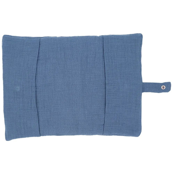 Protège carnet de santé gaze de coton pierre bleue Bb&co