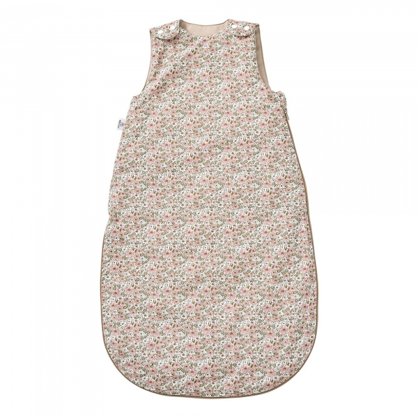 Gigoteuse coton liberty beige / rose afternoon tea 0-6 mois Bb&co