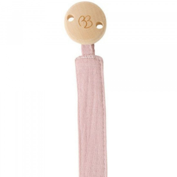 Attache-sucette gaze de coton pétale Bb&co