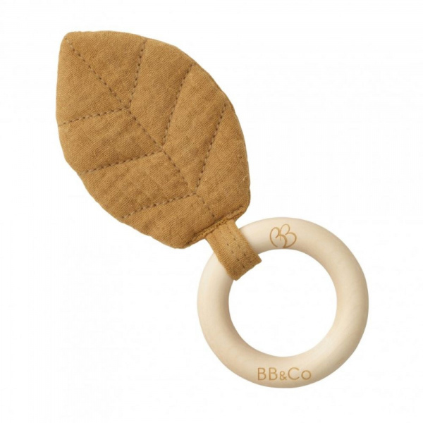 Anneau de dentition feuille noisette Bb&co