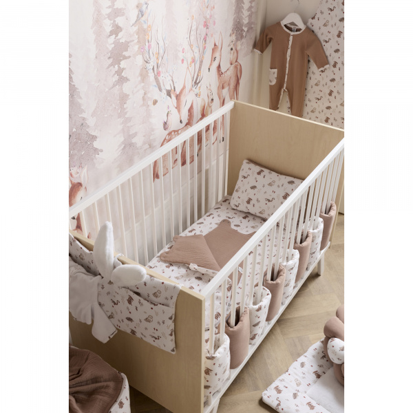 Protège barreaux tour de lit modulable et respirant - cosy forest Bb&co