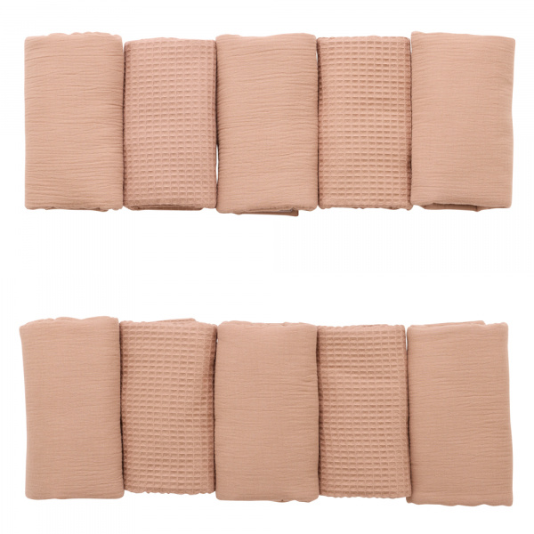 Protège barreaux tour de lit modulable respirant respirant mocha Bb&co