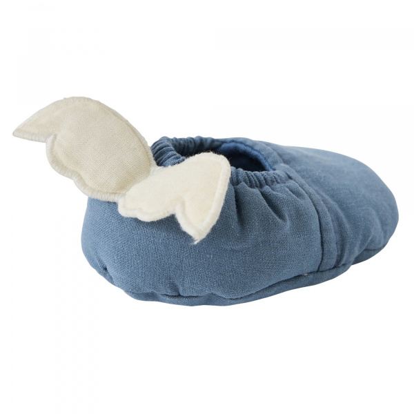 Chaussons avec ailes d'ange 0-6 mois pierre bleue Bb&co