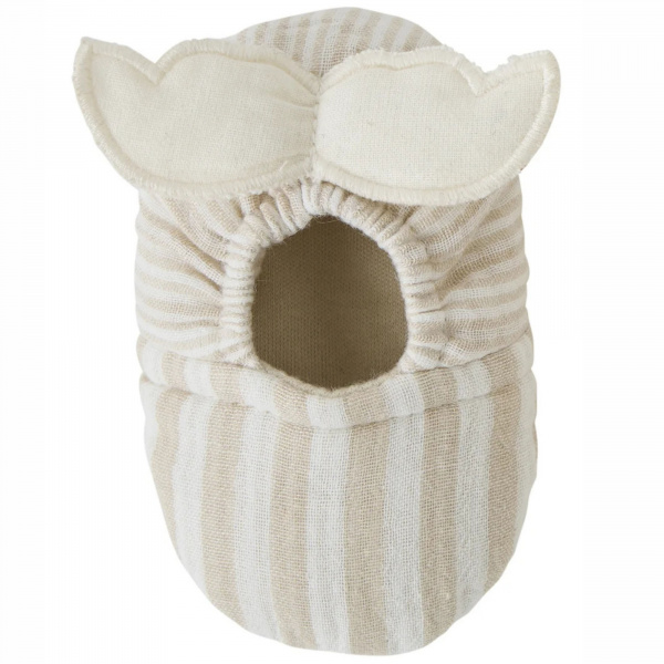 Chaussons avec ailes d'ange 0-6 mois rayé galet Bb&co