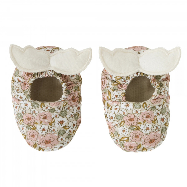 Chaussons avec ailes d'ange 0-6 mois imprimé liberty Bb&co