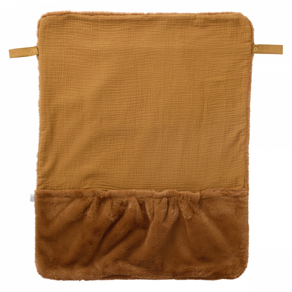 Couverture nomade fausse fourrure angora - havane Bb&co