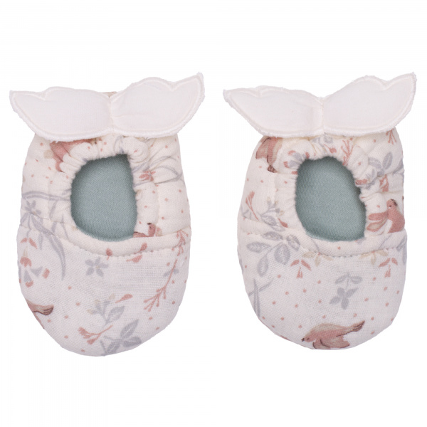 Chaussons ailes d'ange 0-6 mois imprimé jardin enchanté Bb&co