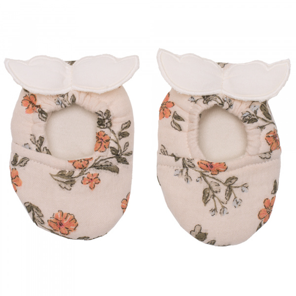 Chaussons ailes d'ange 0-6 mois imprimé fleurs Bb&co