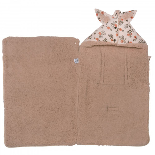 Nid d’ange imprimé fleurs doublé sherpa Bb&co