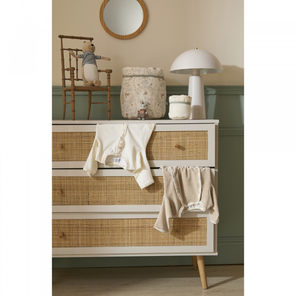 Lot de 2 corbeilles de rangement - jardin enchanté Bb&co